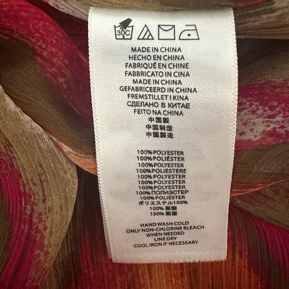 Michael Kors Multicolor Printed Swimsuit Bikini Cover Up Tunic Dress Size M/L - Picture 5 of 6